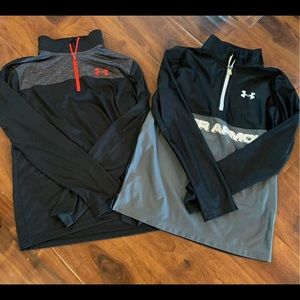 2 boys Under Armour pullover jackets